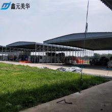 阜新固定式防违建雨篷架空型建筑伸缩蓬资料