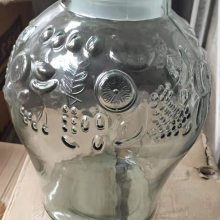 徐州玻璃罐厂家批发5斤葡萄纹玻璃储物罐
