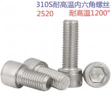 310S耐高温不锈钢内六角螺钉2520材料耐高温六角螺栓