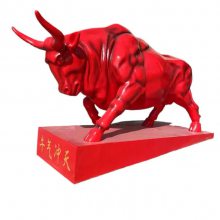 广西新年卡通牛雕塑造型 新年摆件 十二生肖动物雕塑