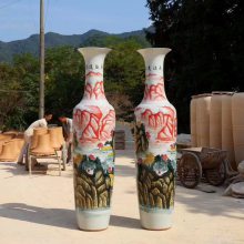 景德镇陶瓷花瓶仿古珐琅彩家居客厅插花酒柜博古架装饰品瓷器摆件