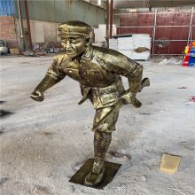 供应梧州玻璃钢雕塑 吹号人像造型雕塑 玻璃钢人物雕塑厂家