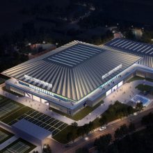 韩城体育馆项目照明-夜景照明-建筑亮化-西安亮化