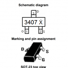 NCE3407 SOT-23 ½NCE P-Channel Enhancement Mode