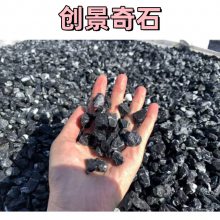 广东珠海砾石打造园林景致 水洗黑灰砾石 珠海砾石地面铺装滤料