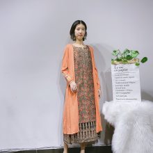 天堂眼民族异域风情库存尾货健凡服饰20秋冬品牌折扣女装批发市场品牌服装一手货源