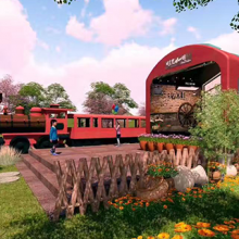 天津田园轨道小火车多少钱一辆 浙江中特轨道交通装备集团供应