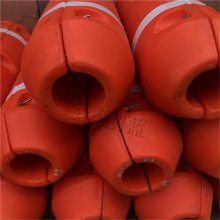 水库浮渣清理塑料浮筒 拦汛网浮体 船只隔离浮球创蓝滚塑出售
