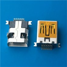 MINI USBĸ10Pǰ 90ǰŲDIP+SMT L=8.05mmɫо