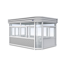 启功钢结构圆弧成品岗亭企业单位值班室移动活动房