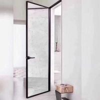 重庆16/18极窄边框平开门推拉门极简风格全景门窗汉尼斯钛镁铝合金窄边料生产厂家