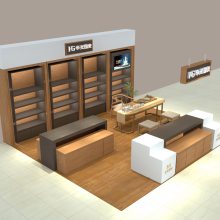 网红直播间产品展示架 定制加工木质展柜 陈列架 店铺设计装修