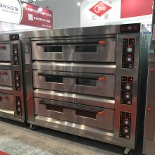 玉林三层九盘面包房烤箱供应 商用大容量电热烘炉