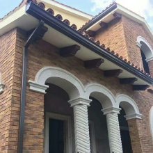 上海宝山区别墅铝合金天沟 檐槽雨水管 成品檐沟 提升建筑品质