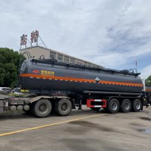 【钢衬塑罐车】 9类危废钢衬塑罐式运输半挂车　8类腐蚀品钢衬塑罐车　全国三包售后无忧
