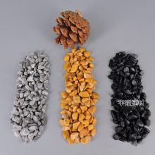 透水胶粘石 市政园林胶粘石子 5-8毫米黄色石子 洗米石彩色路面
