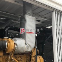排气歧管隔热罩 排气管隔热套 发动机保温套 淄博热盾 厂家配套