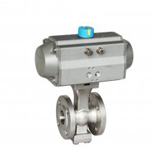 ZSHV-10～64K/B/S、Ball Valve、气动V型调节切断球阀、法兰钢制球阀