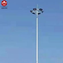 东莞新农村6米灯杆路灯杆 锥形一拖六圆型灯杆室外篮球场灯光布标准