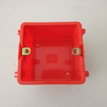 PVC接线盒 86型塑料红色拼装冲孔家装线盒 墙壁开关插座组合底盒