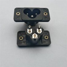 ***BT-6 AC電源插座 梅花座防火 3孔實(shí)芯全銅音響音頻電源插座