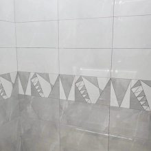 北欧小白砖厨房卫生间墙砖浴室厕所地砖九宫格黑白格子马赛克瓷砖