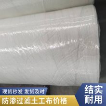 高韧聚酯长丝机织土工布200g涤纶丙纶机织布WJ/PP耐酸碱海堤防护