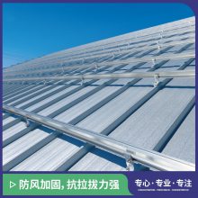 工业厂房彩钢瓦铁皮屋顶分布式太阳能发电铝合金光伏项目支架系统