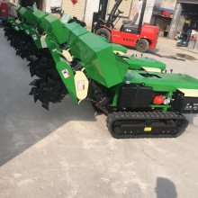 启硕自走式开沟施肥回填机 果园管理机 履带式遥控型开沟施肥机