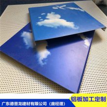 培训室 3d打印喷绘铝条扣 蓝天白云 C型 S型直角边生产基地