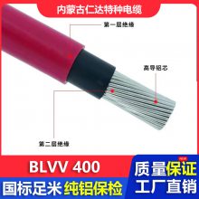 仁达电缆 国标电线 BLVV 300/500V 双塑双皮铝芯 护套线 2*10mm² 白色