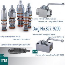 Control valve block Dwg.No.827-9200 TTSոǿƷҺѹ