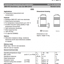 NTC B57471V2104H062 100kOhms 3% 0805