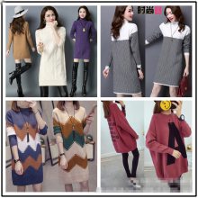 長款毛衣*** 毛衣清倉地?cái)傖樋棔r(shí)尚外套秋冬季女裝加厚開衫 庫存中長款