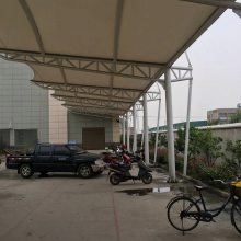 膜结构停车棚 施工方案 江陵县张拉膜结构电动车停车棚公司