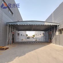 仓库移动帐篷 电动遮阳轨道棚 厂房挡雨活动蓬厂家优惠