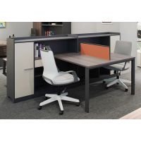简约现代财务桌椅组合单人 2人位屏风 电脑卡座 全套办公室家具