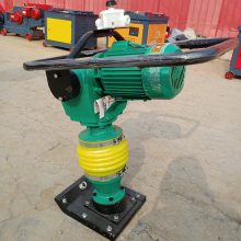 手扶式地面冲击夯厂家 久恒电动地坪打夯机 90型路面冲击夯