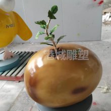 咖啡馆装饰美陈玻璃钢咖啡豆雕塑 豆豆造型雕塑模型