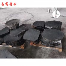 昆明黑山石场地，黑山石可加工切片石，大块按吨出售黑石