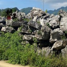 揭阳英石厂家假山石 潮汕风景点缀景观石 汕头大英石打造大型假山