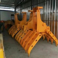 中旺 360度液压旋转抓钢机 挖掘机抓木器 固定式抓木机