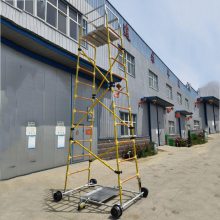 接触网施工绝缘梯车轻型防滑铁路检修梯车高度可调铁路作业车