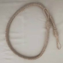 全亚麻流苏挂件窗帘布固定绑绳窗帘饰品绑带家居长吊穗编织绑绳