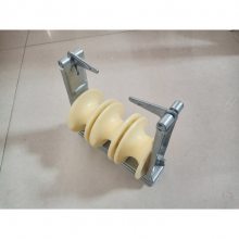 三轮朝天滑车电力施工导线无损滑轮大直径尼龙座挂两用滑车
