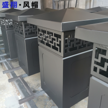 博物馆用烟道通风帽 镀锌板中式烟囱帽 装饰烟筒帽 厂家加工定制
