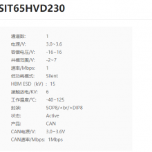 SIT65HVD230DR SIT65HVD230P оշ SOP8/DIP8