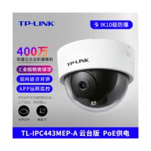 TL-IPC443MEP-A 云台版 高清400万防暴半球全彩网络摄像机POE供电