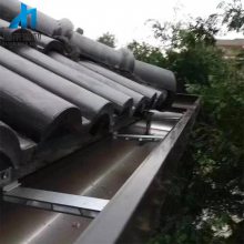 落水系统安装效果图 安装彩铝落水天沟雨水管 大家都说好看