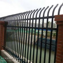 小区围墙护栏网 铁艺隔离栏杆 蓝白色锌钢围栏